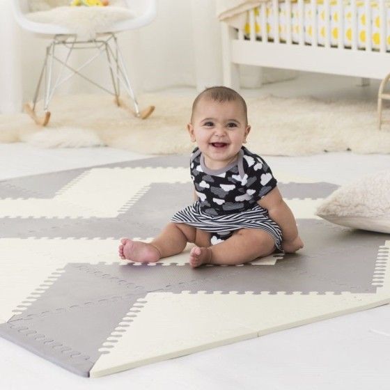 Skip Hop Playspot GEO-Matte in Grau/Creme