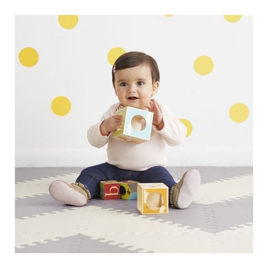Skip Hop Playspot GEO-Matte in Grau/Creme