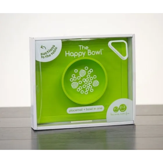 EZPZ Silikonowa miseczka miska z podkładką 2w1 Happy Bowl