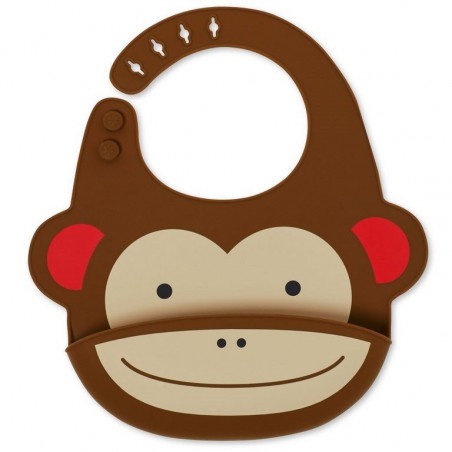 Skip Hop Zoo Monkey Silicone Bib