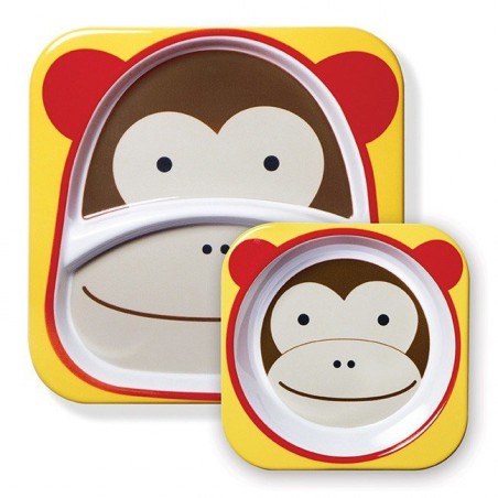 Skip Hop Zoo Monkey set mealtime