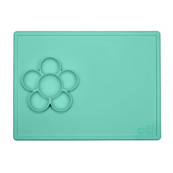 EZPZ Silicone play mat with containers 2in1 Flower Play Mat, mint