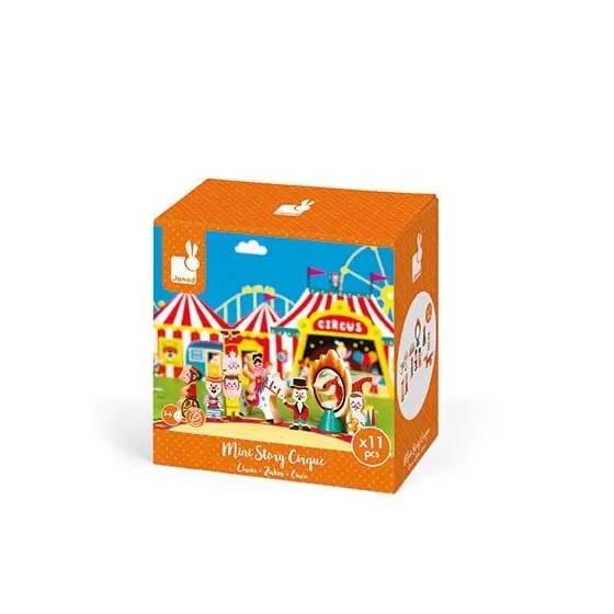 Janod Circus Wooden Set 11 elemek gyűjteménye -