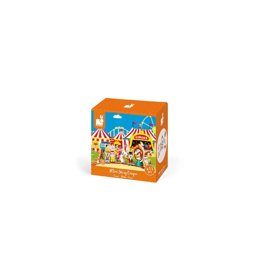 Janod Circus Wooden Set 11 elemek gyűjteménye -