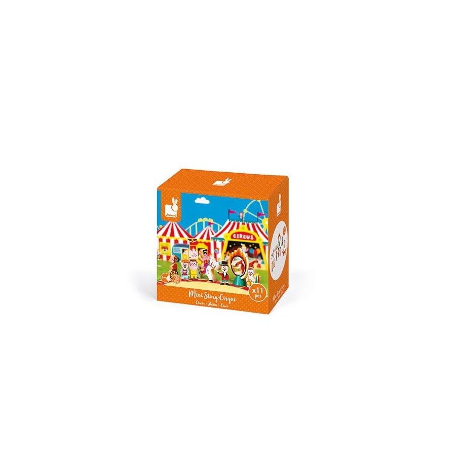 Janod Circus Wooden Set 11 Elements Collection Story