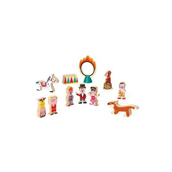 Janod Circus Wooden Set 11 Elements Collection Story