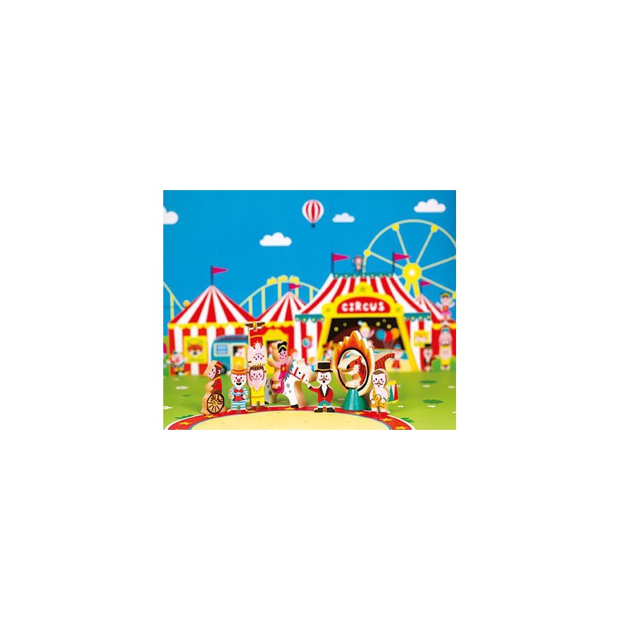 Circus Janod set of 11 wooden elements Story Collection