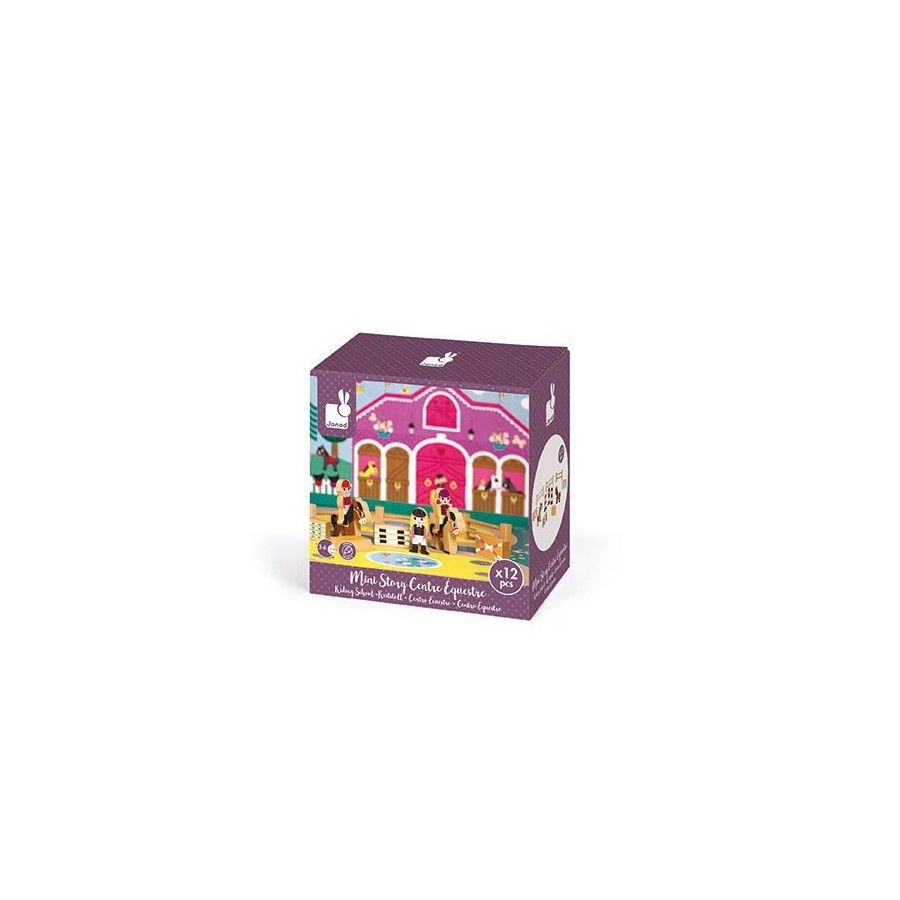 Janod Horses are a wooden set of twelve items
