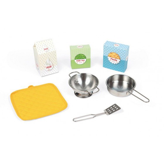 Janod wooden kitchen with sounds and accessories from 7 Happy