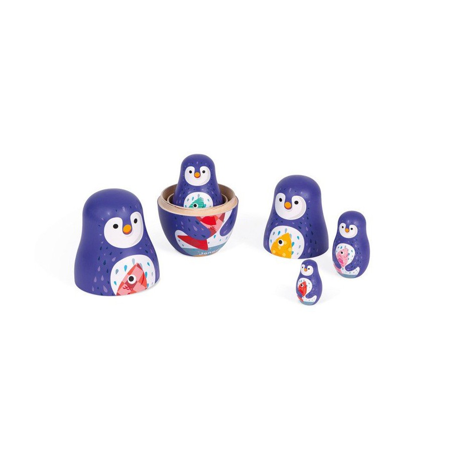 Janod Family penguins dolls