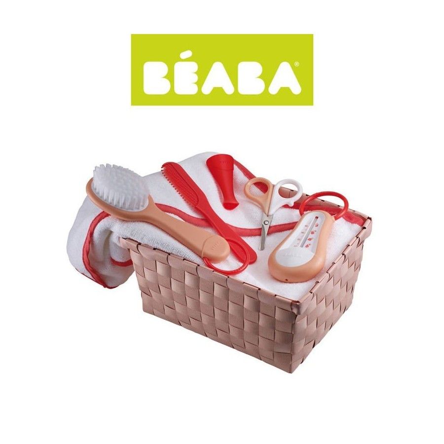 Beaba 带裸色/珊瑚色配件的沐浴套装
