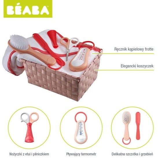 Beaba Baba készlet meztelen / korall kiegészítőkkel - 3384349203177
