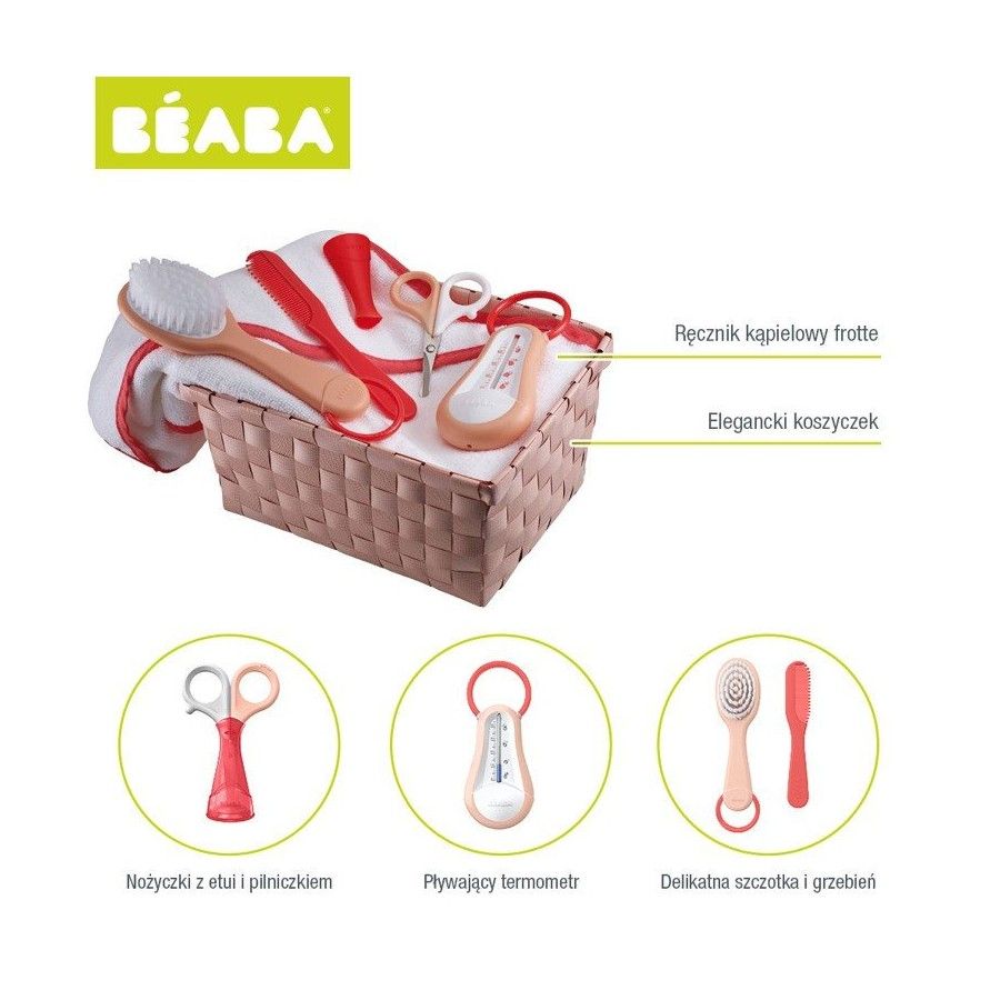 Beaba Baba készlet meztelen / korall kiegészítőkkel - 3384349203177