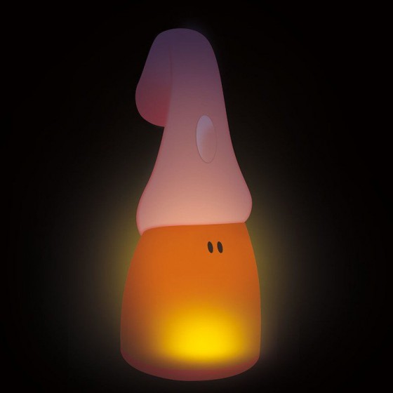 Lampka nocna LED przenosna z latarka Pixie 90h swiecenia Coral