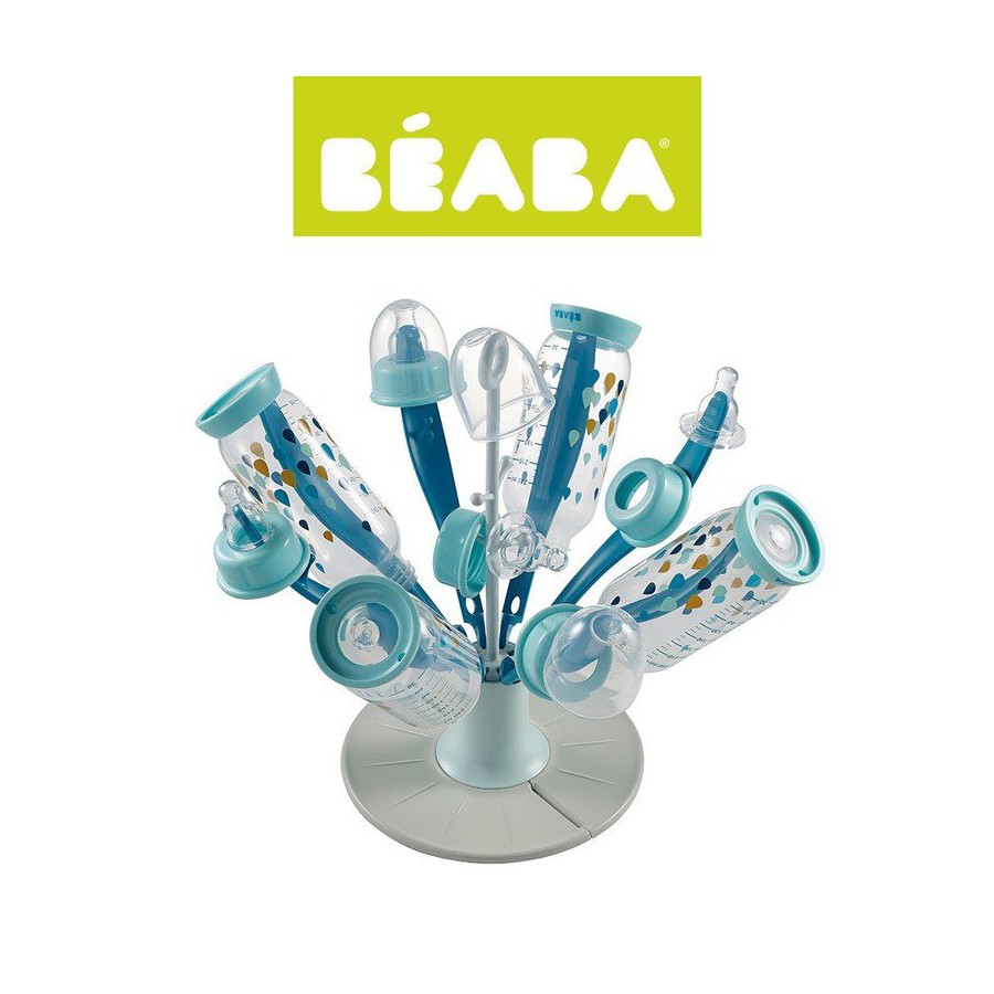 Beaba Folding hair bottles and teats Blue Flower