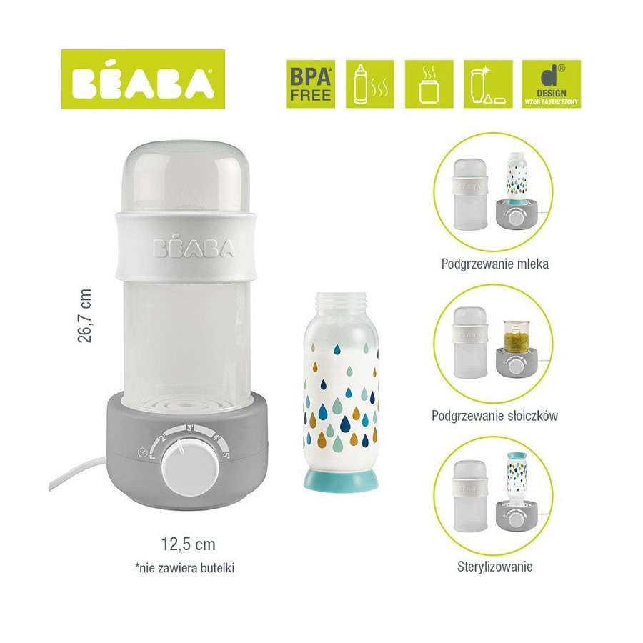 Beaba heater and steam sterilizer for bottles and jars Babymilk