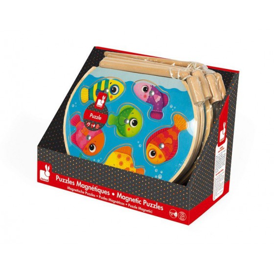 Janod puzzle with magnets Quick fish with a fishing rod
