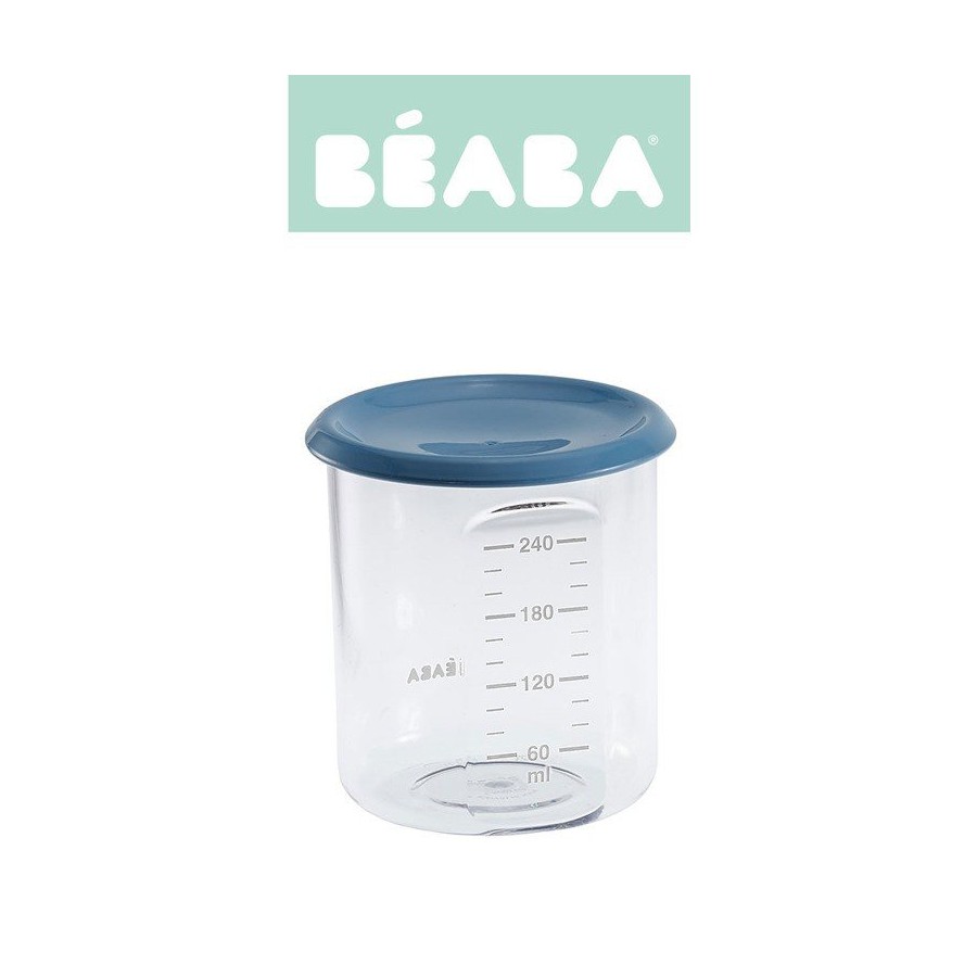 Beaba jar with hermetic closure 240 ml blue