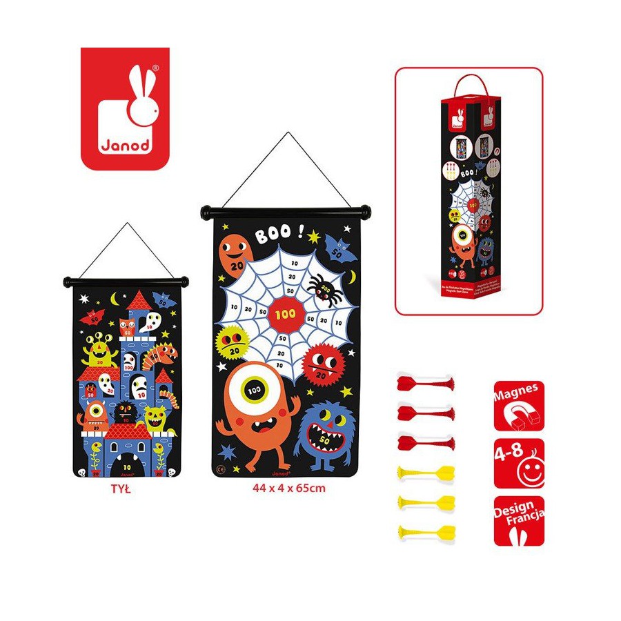 Janod Magnetic dart game Monsters