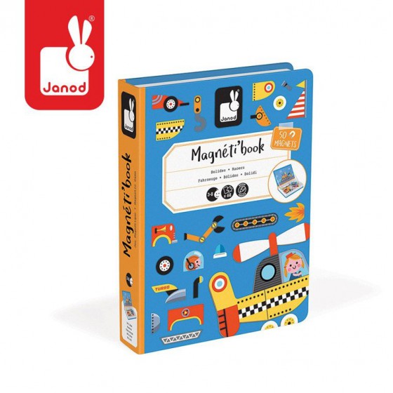 A puzzle Janod Magnetic Vehicles Magnetibook