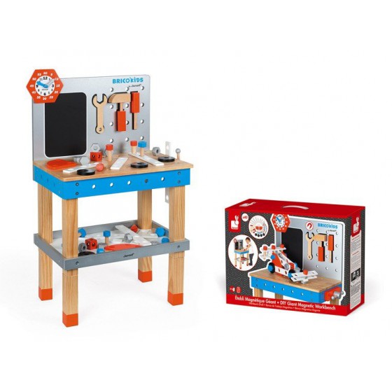 Janod workshop table with 40 accessories big Brico 'Kids