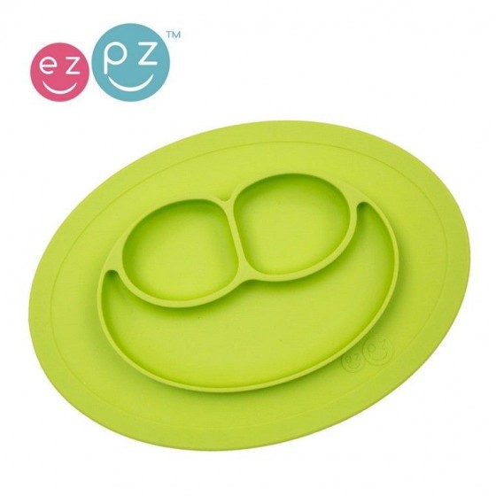 EZPZ silicone plate washer small 2in1 Mini Mat Green