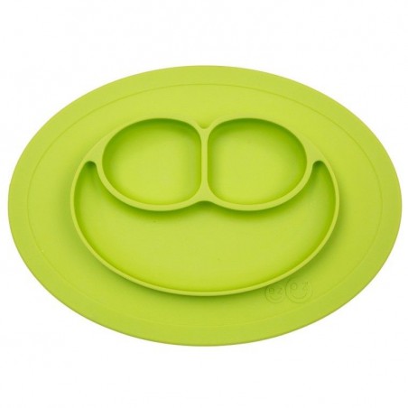 EZPZ Siliconen bord met kussentje, klein 2in1, Mini Mat, groen