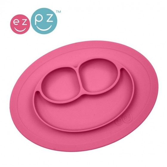 EZPZ silicone plate washer small 2in1 Mini Mat pink