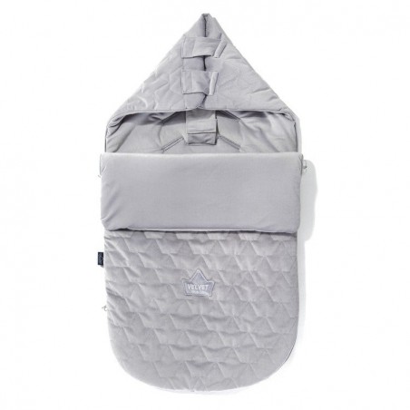 LA Millou stroller sleeping bag BAG S PREMIUM DARK GRAY VELVET COLLECTION