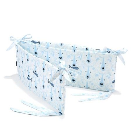 LA MILLOU COTTON BED PROTECTOR - ARCTIC BEAR FAMILY