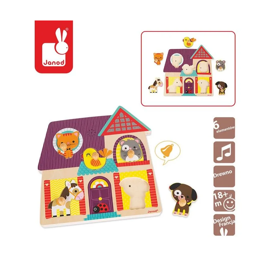 Janod Puzzle muzyczne Moi mali przyjaciele