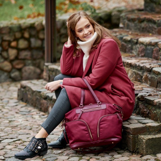 JOISSY TORBA I PLECAK 2W1 LUNA BURGUNDY