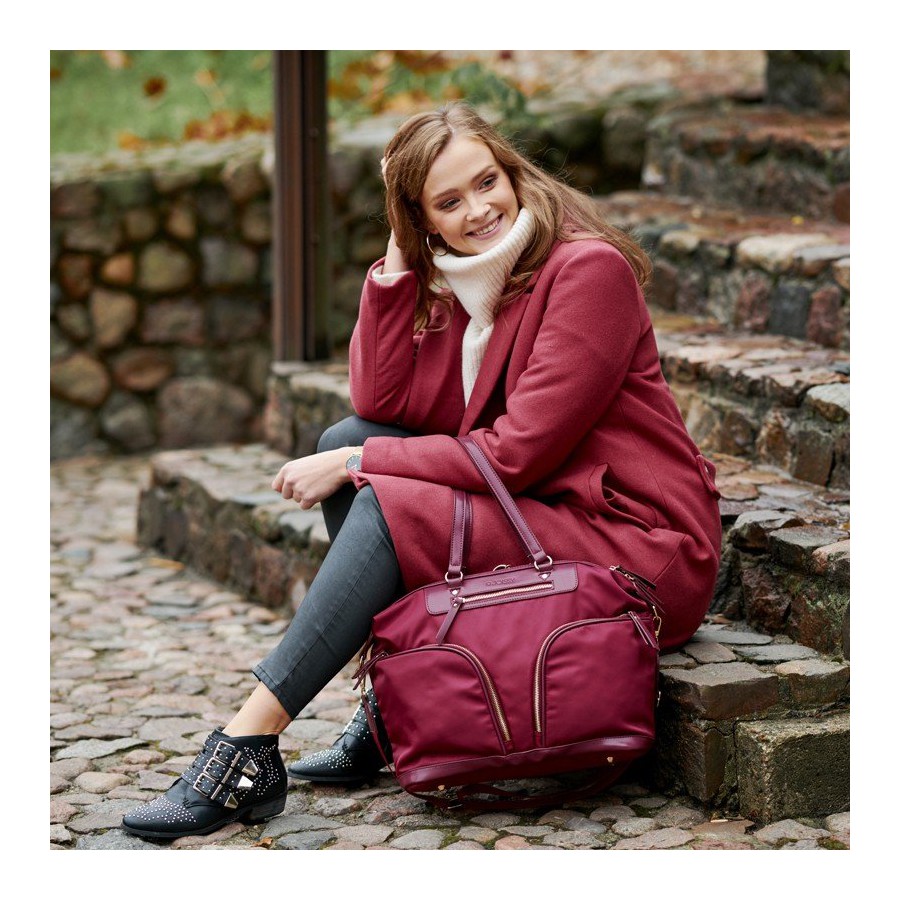 JOISSY TORBA I PLECAK 2W1 LUNA BURGUNDY