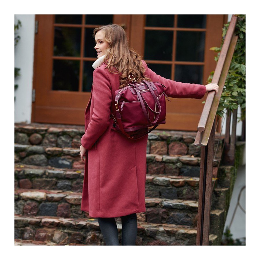 JOISSY TORBA I PLECAK 2W1 LUNA BURGUNDY