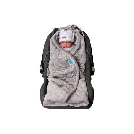 PINK NO MORE CAR SEAT SWADDLE GREY 0-12 months