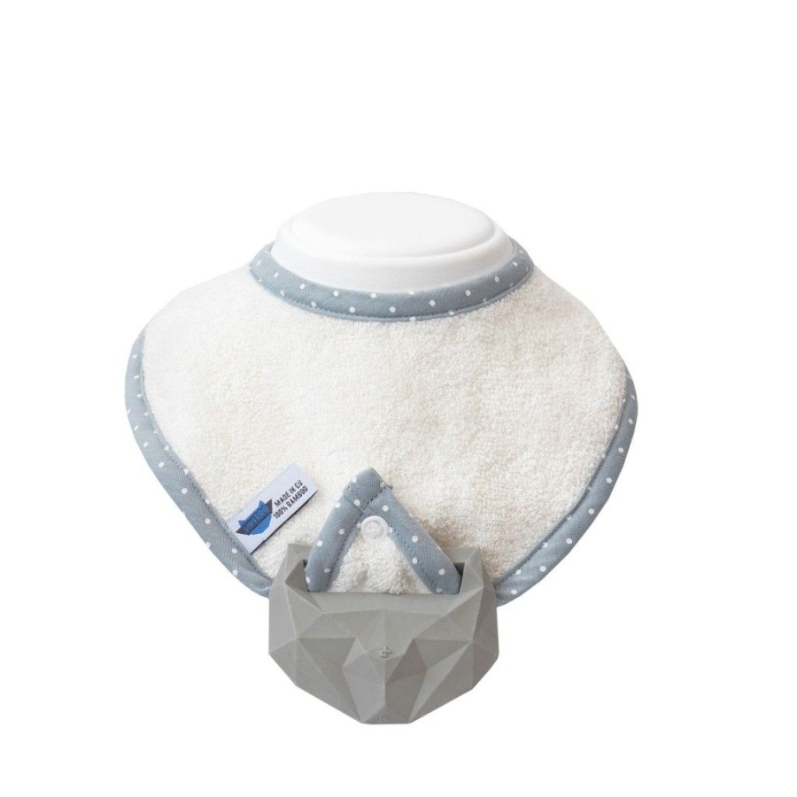 LULLALOVE SuperRo Baby Bib Hevea With Rubber Teether