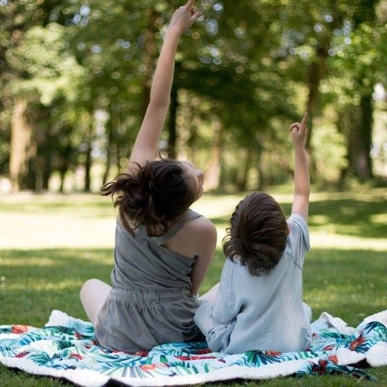La Millou Picnic Blanket Minky - XL - Банан Спліт яскраво-чорний