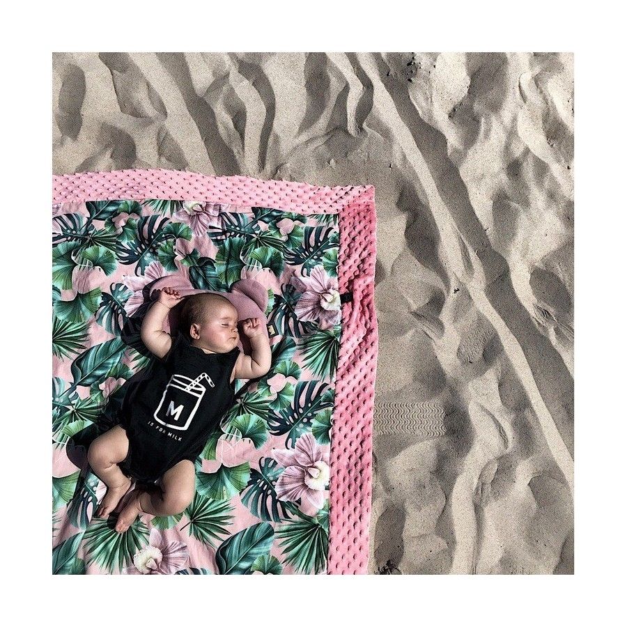 La Millou Picnic Blanket Minky - XL - Банан Спліт яскраво-чорний