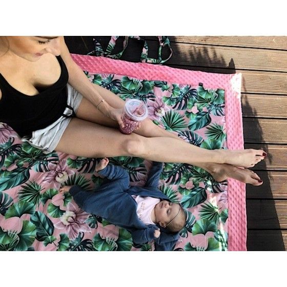 La Millou Picnic Blanket Minky - XL - Банан Спліт яскраво-чорний