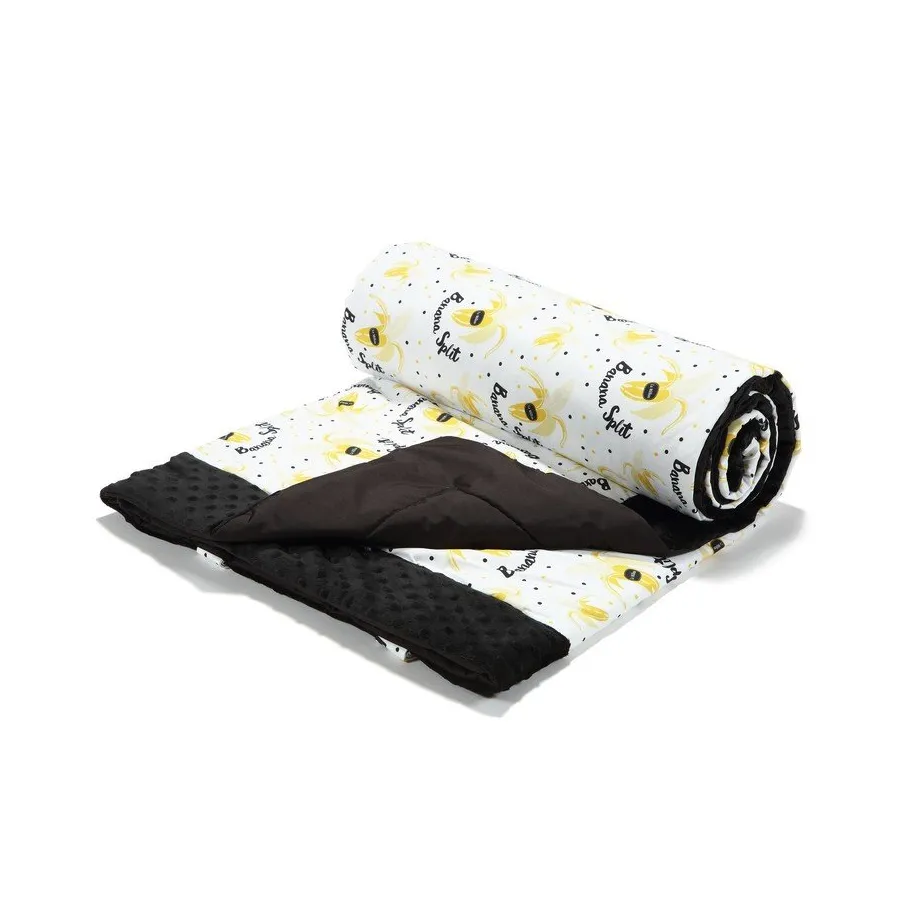 La Millou piknik takaró Minky - XL - Banana Split Bright Black