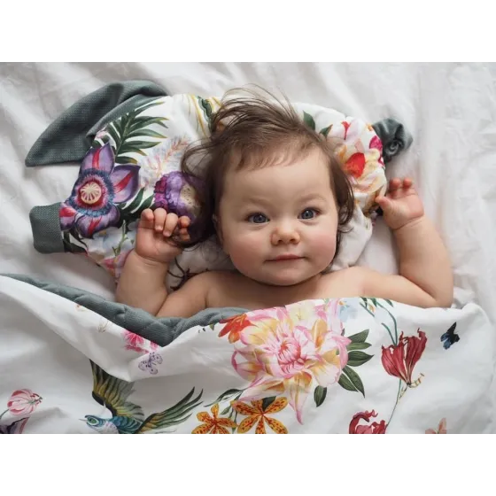 La Millou meleg takaró - L- Aranyos madarak élénk francia levendula