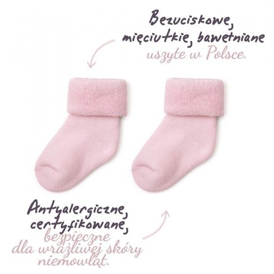 ColorStories - 2 pairs of terry socks pink 3-6m months