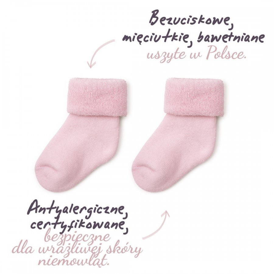 ColorStories - 2 pairs of terry socks pink 3-6m months