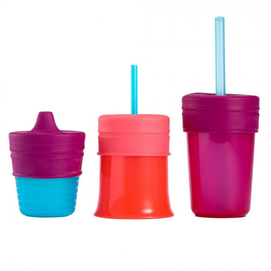 BOON SNUG 6 SILICONE straws and cleaner