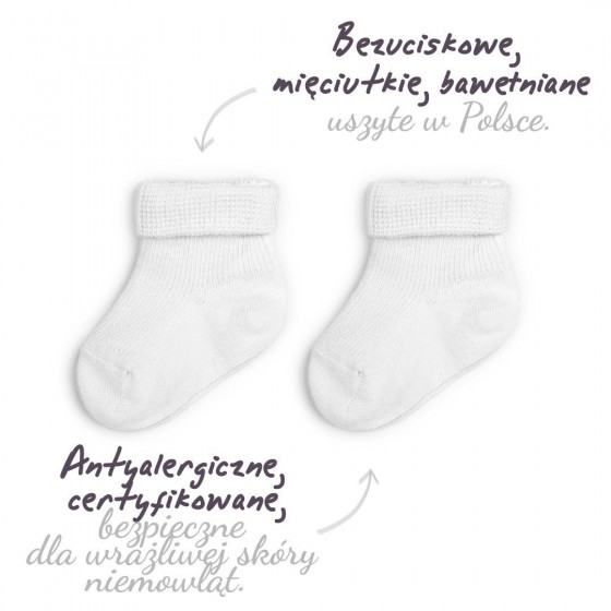 ColorStories - two pairs of socks pressure-white 3-6m months