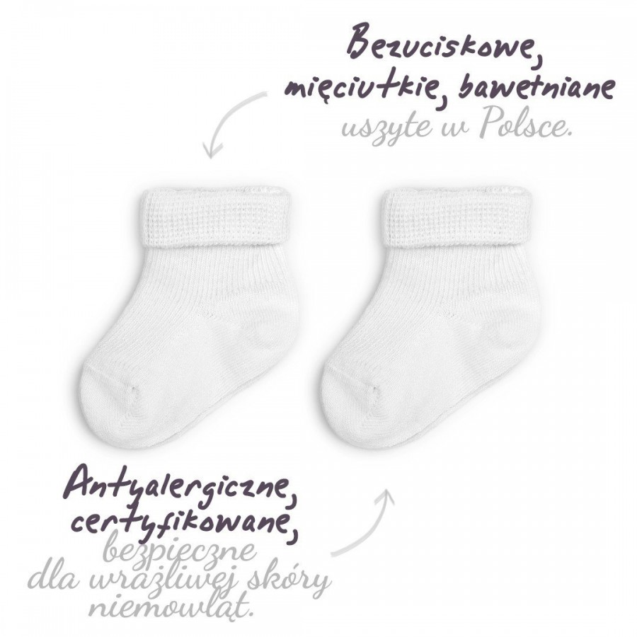 ColorStories - two pairs of socks pressure-white 3-6m months