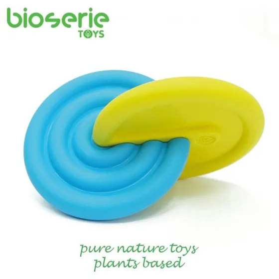 Bioserie Interlocking Disks & Teether - Blue & Yellow gryzak