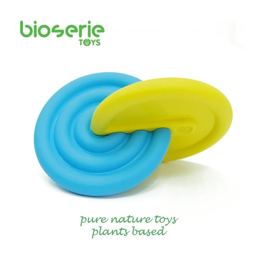 Bioserie Interlocking Disks & Teether - Blue & Yellow gryzak