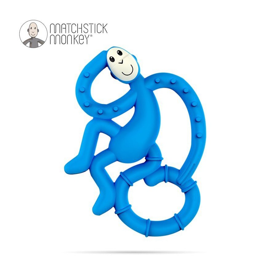 Matchstick Mini Blue Monkey Teether massage