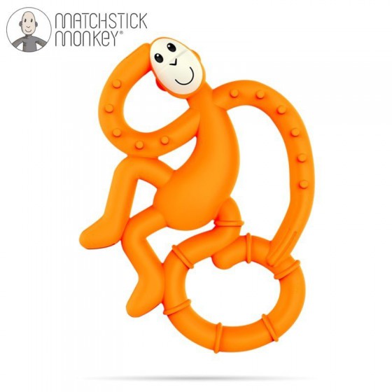 Matchstick Mini Monkey Orange massaging teether